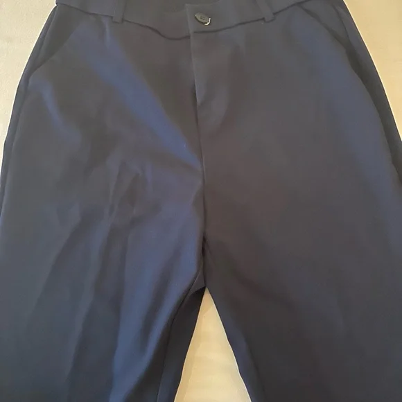 Blue Dress Pants with Straight-Leg Fit - Picture 5 of 5